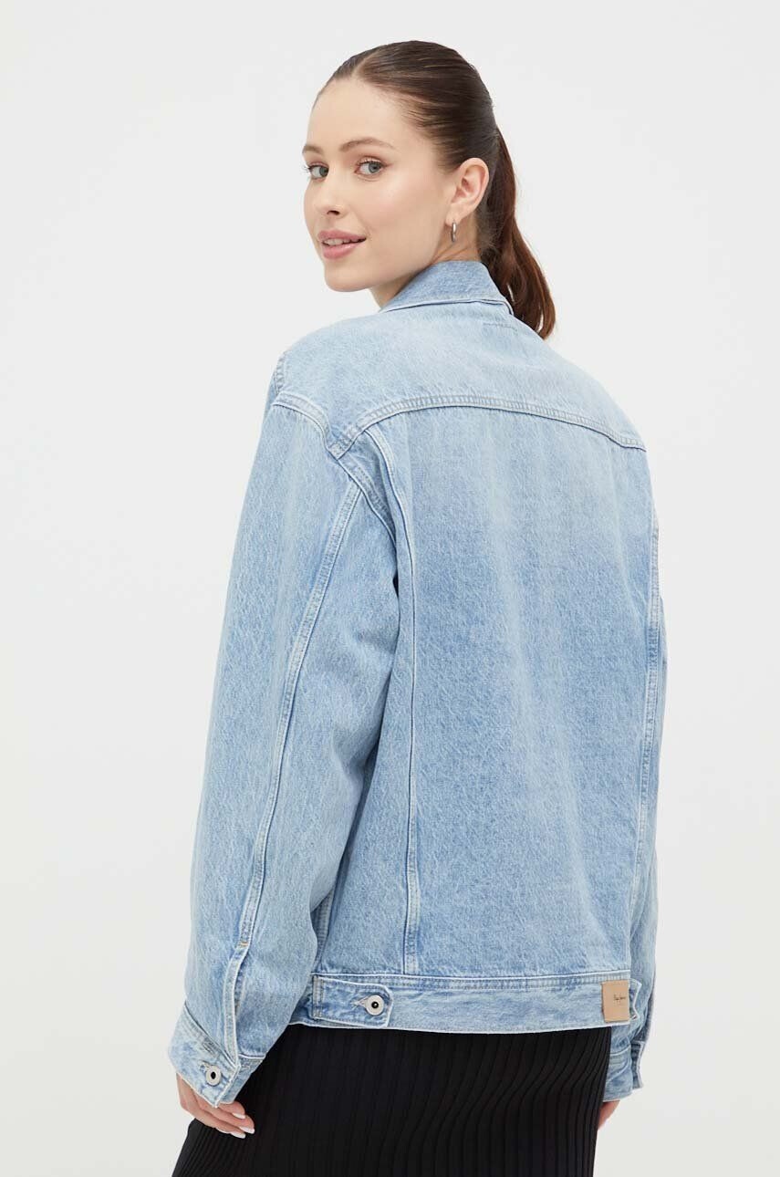 Pepe Jeans geaca jeans Alice femei de tranzitie oversize - Pled.ro