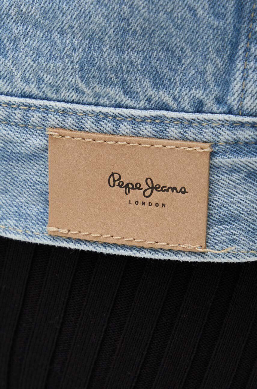 Pepe Jeans geaca jeans Alice femei de tranzitie oversize - Pled.ro