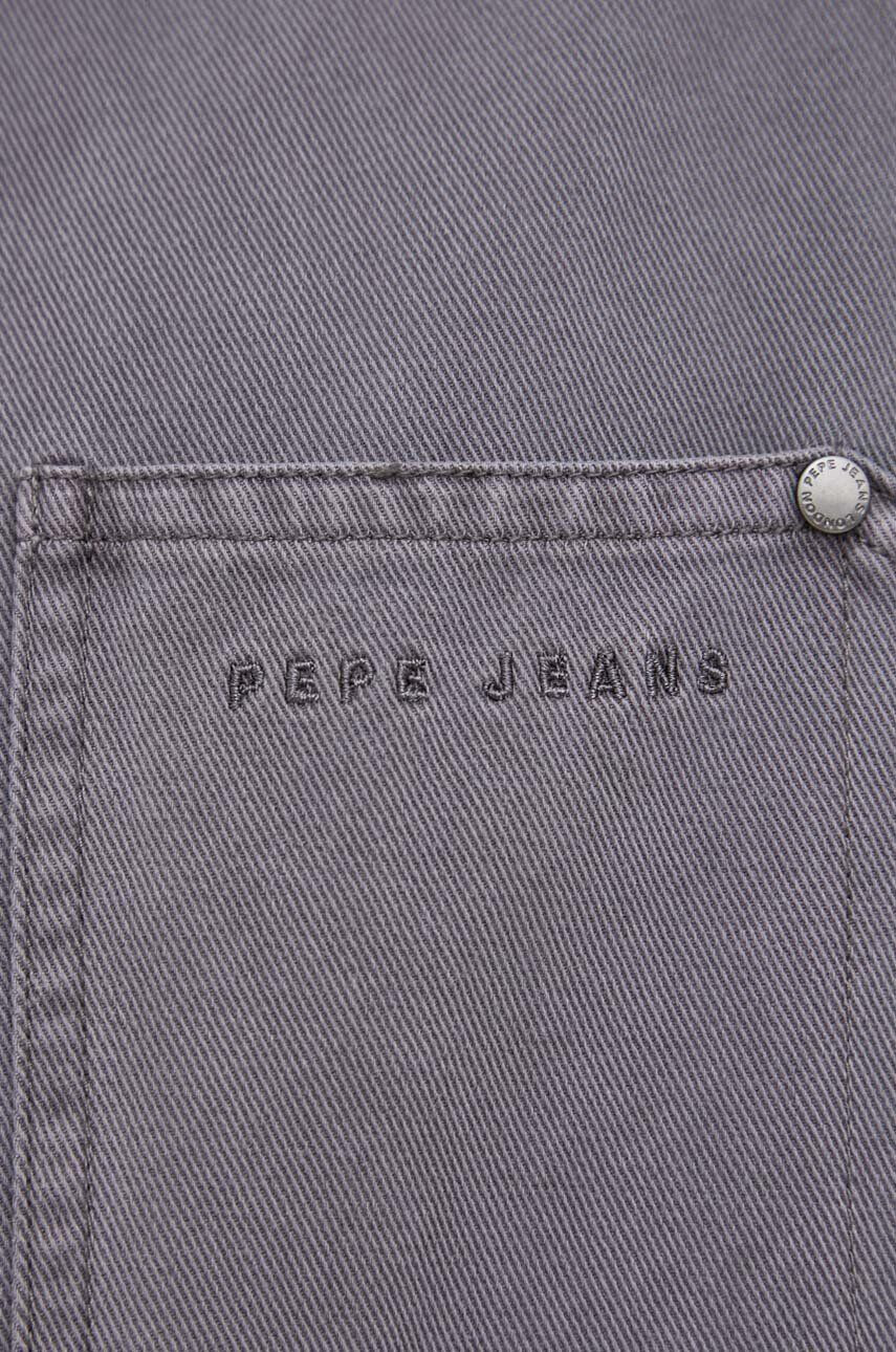 Pepe Jeans geaca jeans Blaine barbati culoarea gri de tranzitie - Pled.ro