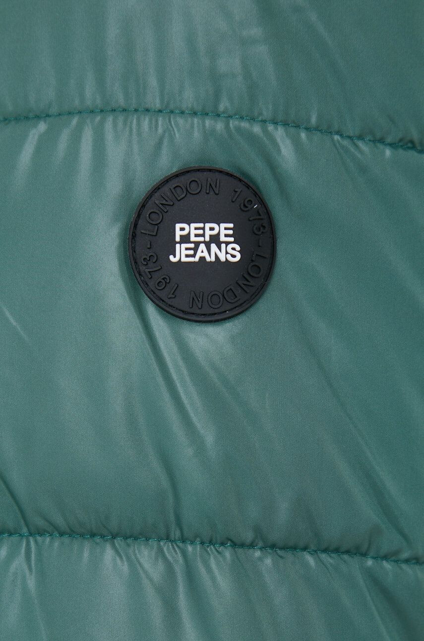 Pepe Jeans geaca June femei culoarea verde de iarna - Pled.ro