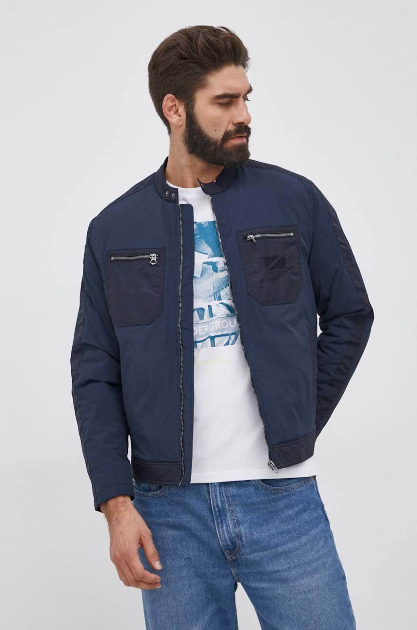 Pepe Jeans Geacă Lamar bărbați culoarea albastru marin de iarnă - Pled.ro