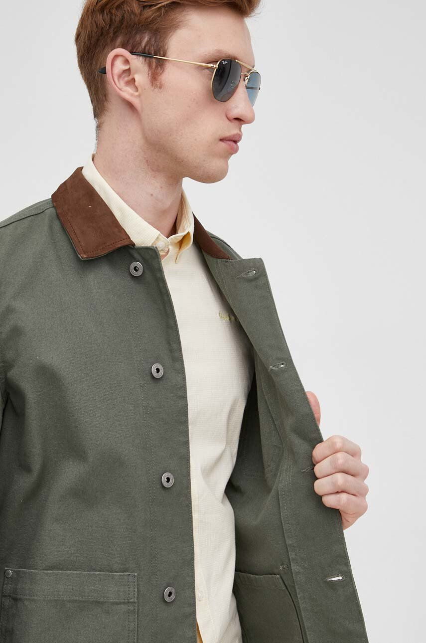 Pepe Jeans geaca Linus barbati culoarea verde de tranzitie - Pled.ro