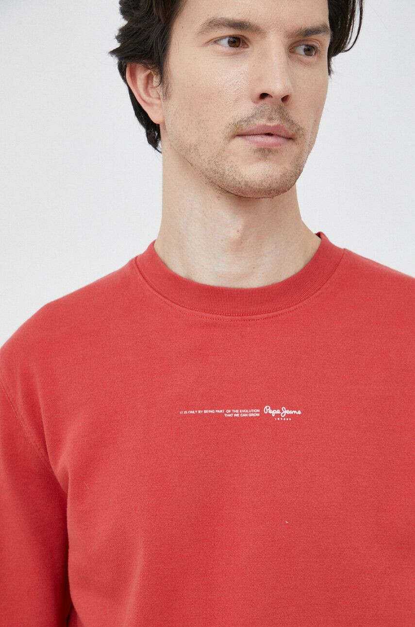 Pepe Jeans hanorac de bumbac David Crew - Pled.ro