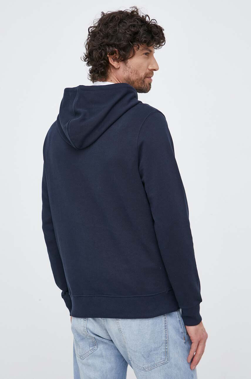 Pepe Jeans hanorac de bumbac Edward Hoodie barbati culoarea albastru marin cu glugă cu imprimeu - Pled.ro