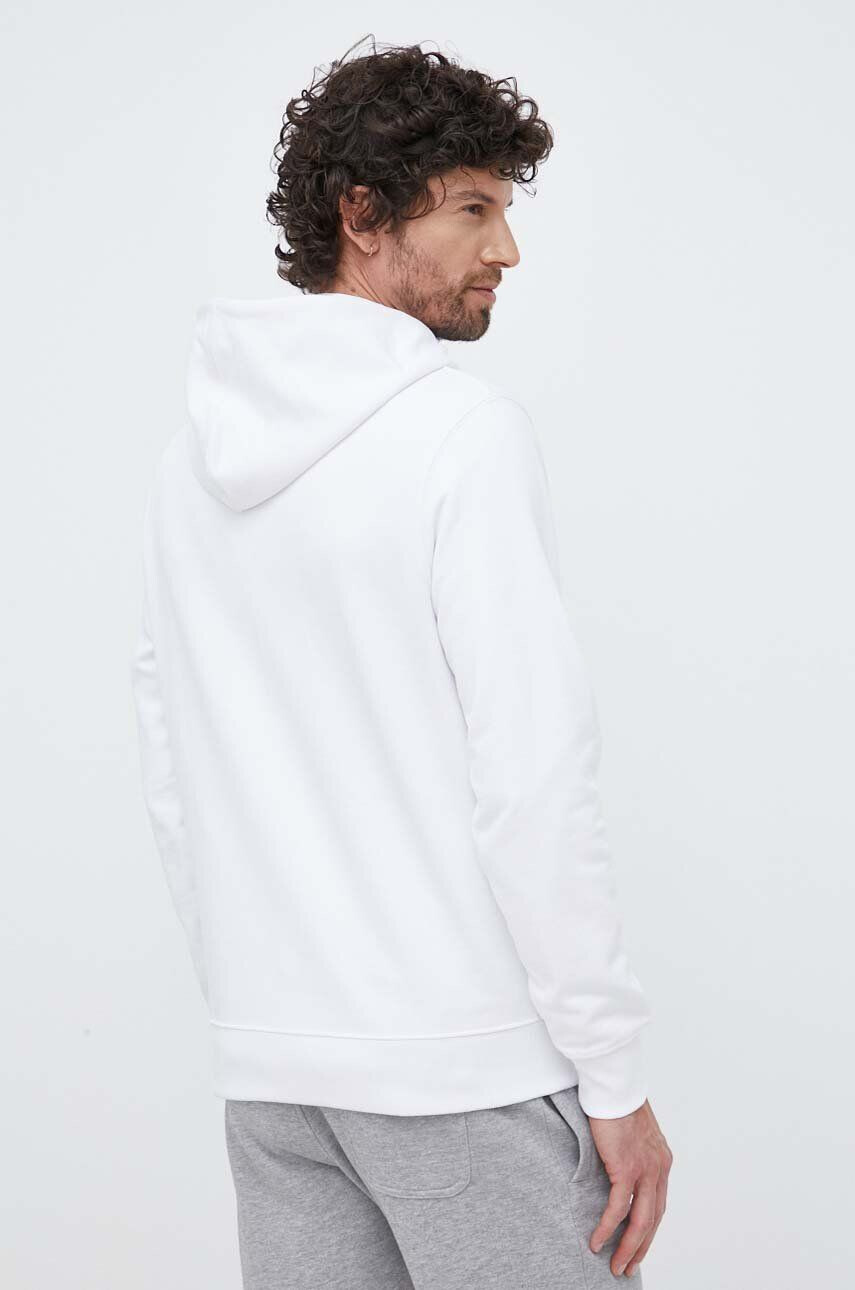 Pepe Jeans hanorac de bumbac Edward Hoodie barbati culoarea alb cu glugă cu imprimeu - Pled.ro