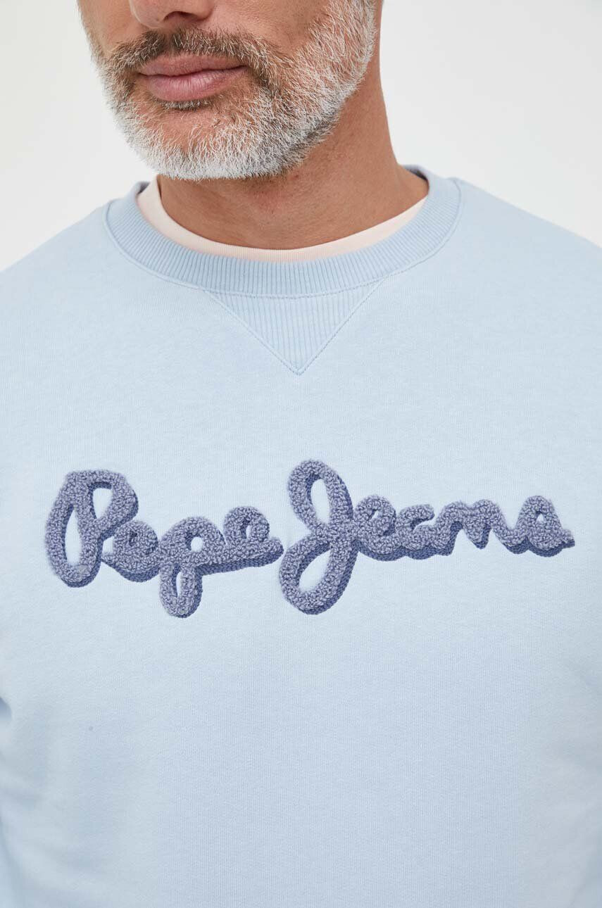 Pepe Jeans hanorac de bumbac RYAN cu imprimeu - Pled.ro