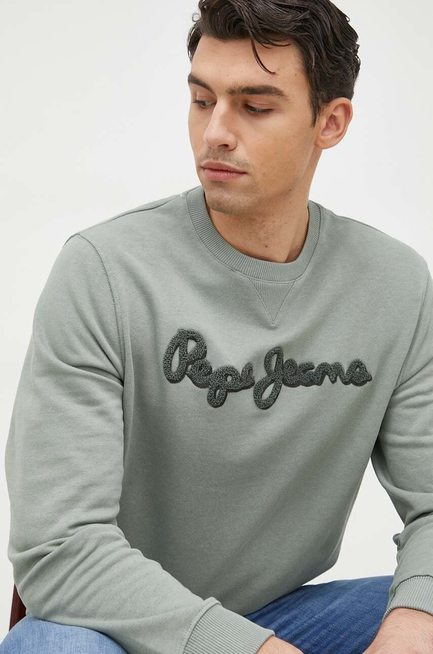 Pepe Jeans hanorac de bumbac Ryan Crew - Pled.ro