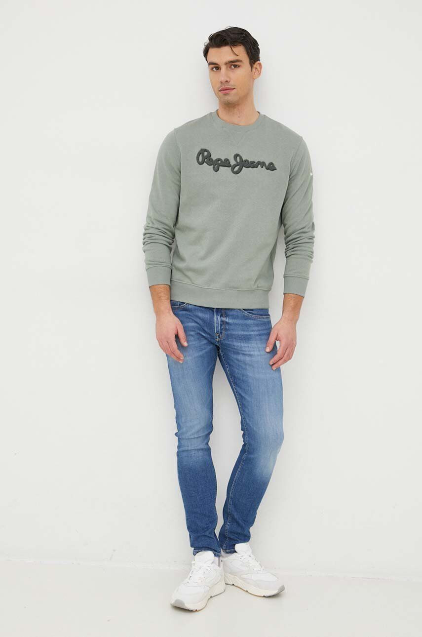 Pepe Jeans hanorac de bumbac Ryan Crew - Pled.ro