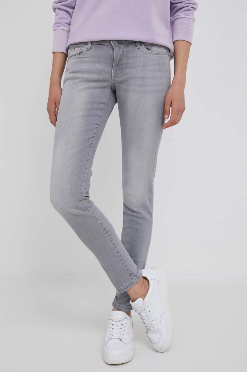 Pepe Jeans jeansi femei culoarea gri - Pled.ro