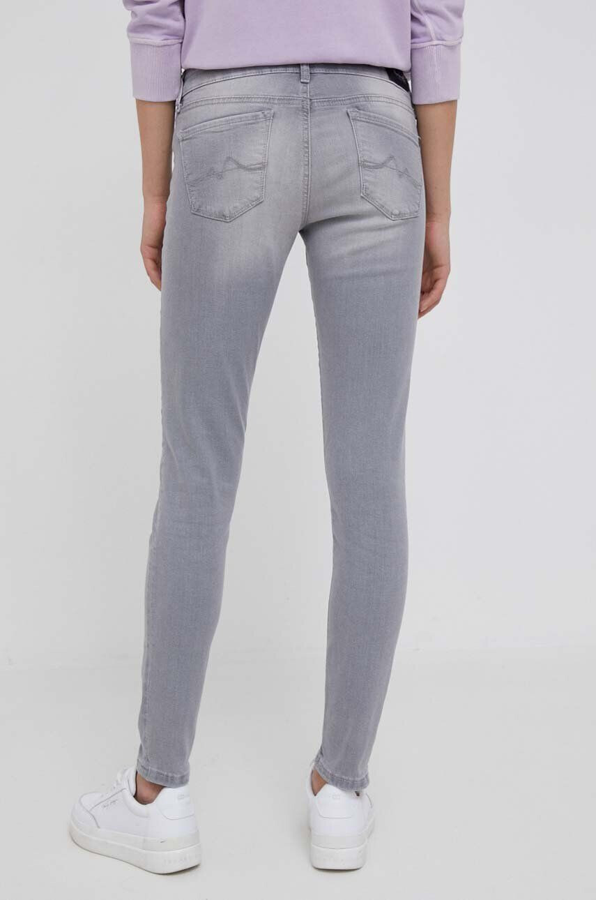 Pepe Jeans jeansi femei culoarea gri - Pled.ro