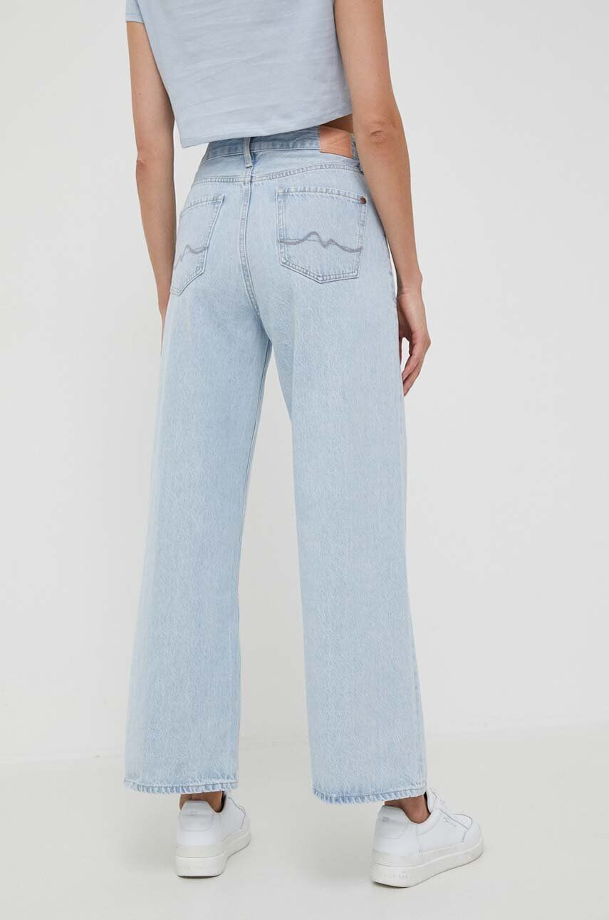 Pepe Jeans jeansi femei culoarea albastru marin - Pled.ro