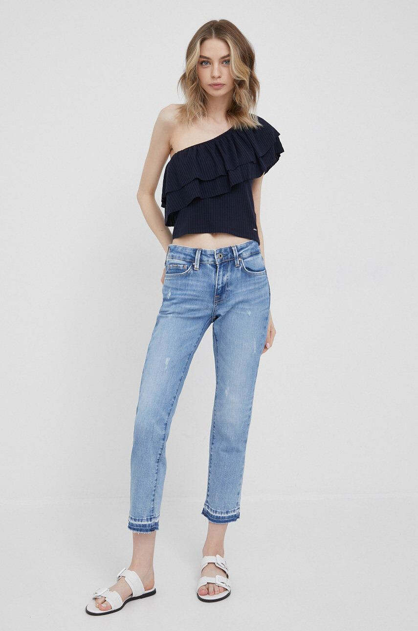 Pepe Jeans jeansi femei high waist - Pled.ro