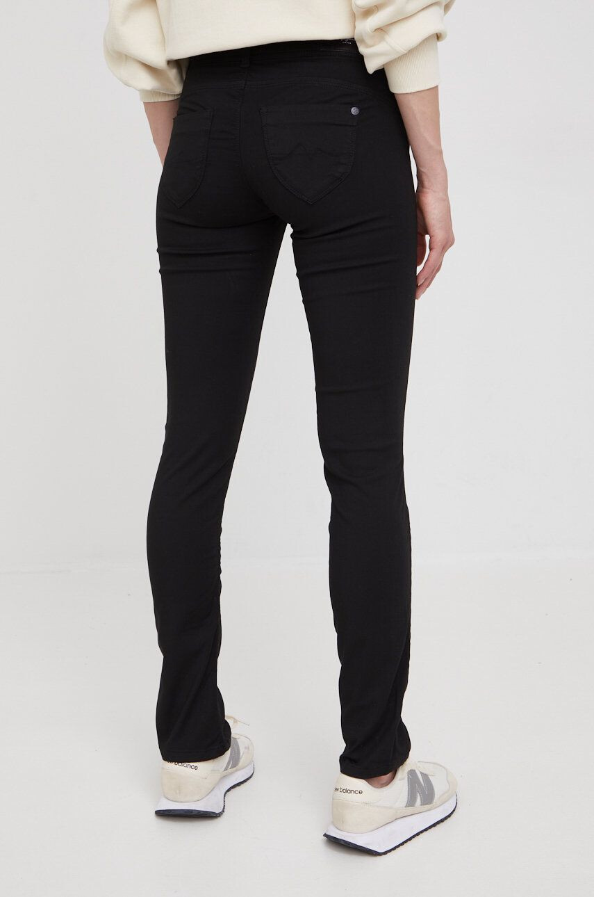 Pepe Jeans jeansi femei culoarea negru medium waist - Pled.ro