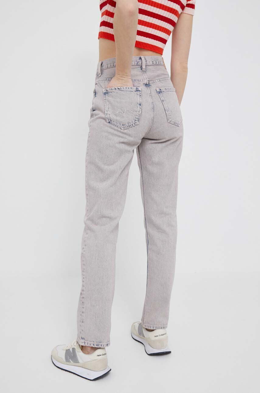 Pepe Jeans jeansi Celyn Rose femei high waist - Pled.ro