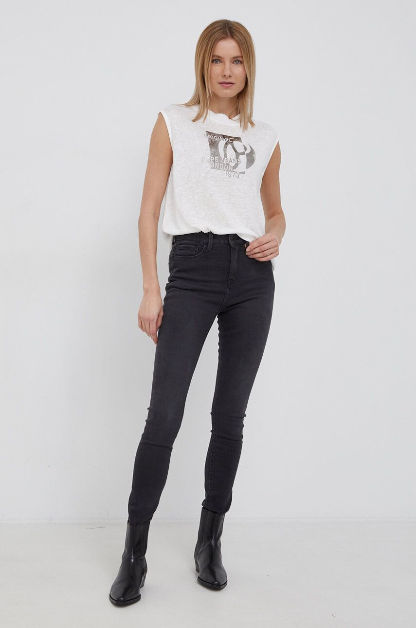 Pepe Jeans Jeans Dion femei high waist - Pled.ro