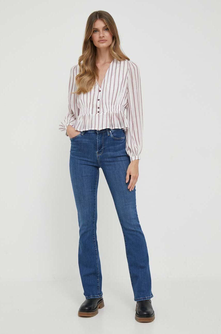 Pepe Jeans jeansi Dion Flare femei high waist - Pled.ro