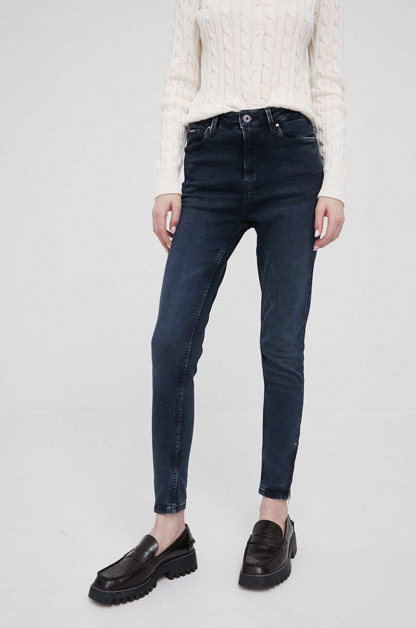 Pepe Jeans jeansi Dion Zip femei high waist - Pled.ro