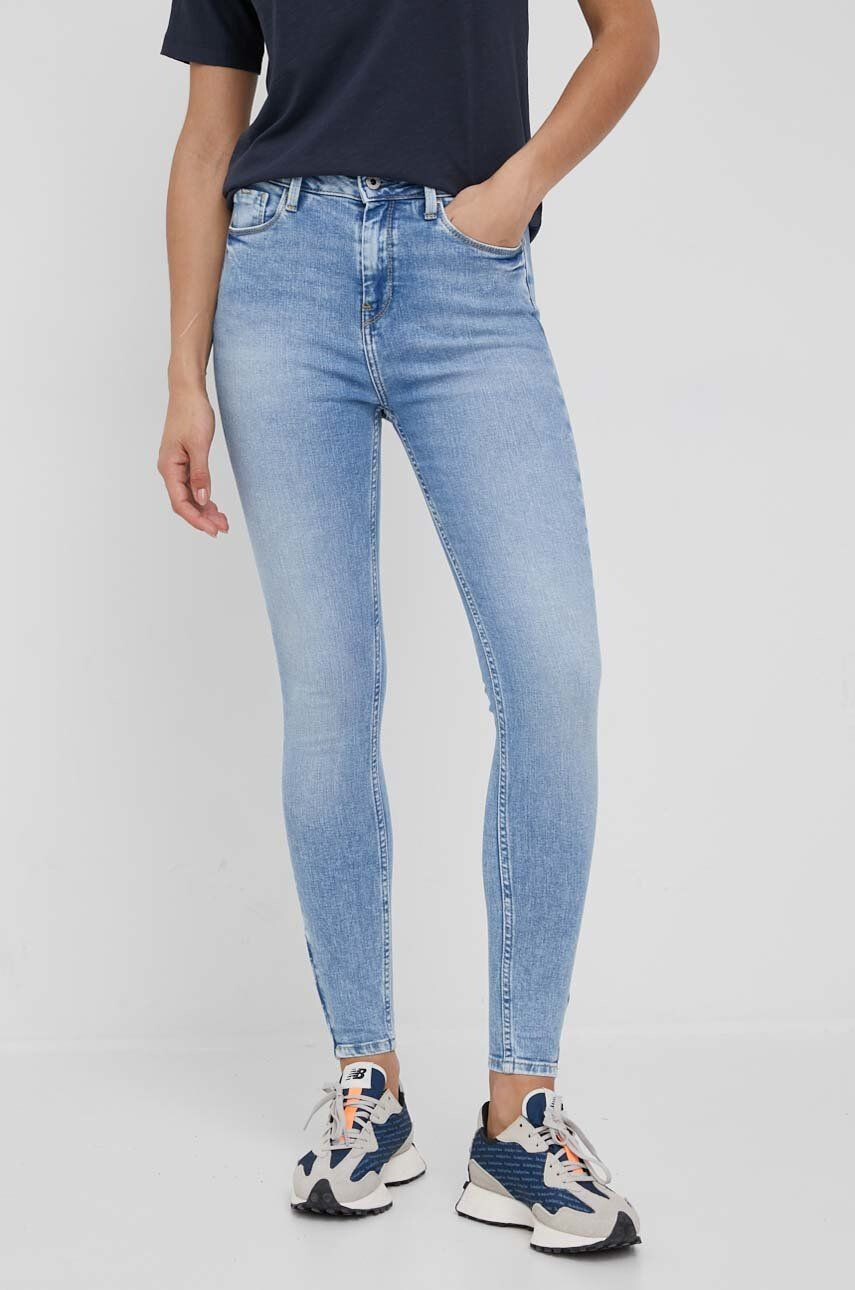 Pepe Jeans jeansi Dion Zip femei medium waist - Pled.ro