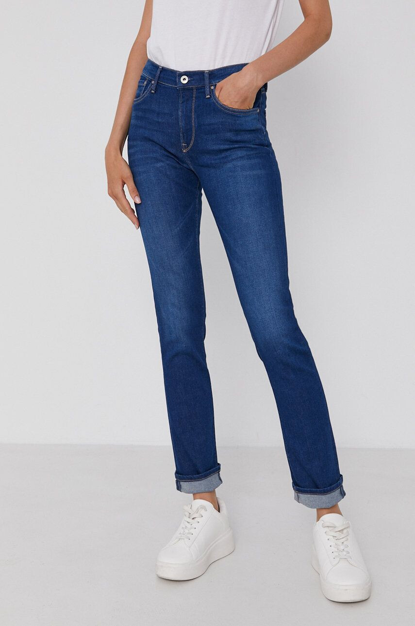 Pepe Jeans jeansi Grace femei high waist - Pled.ro