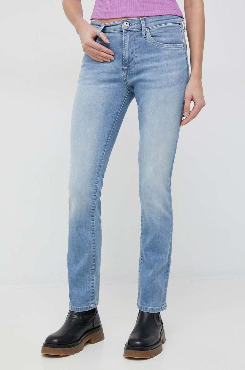 Pepe Jeans jeansi Grace femei high waist - Pled.ro