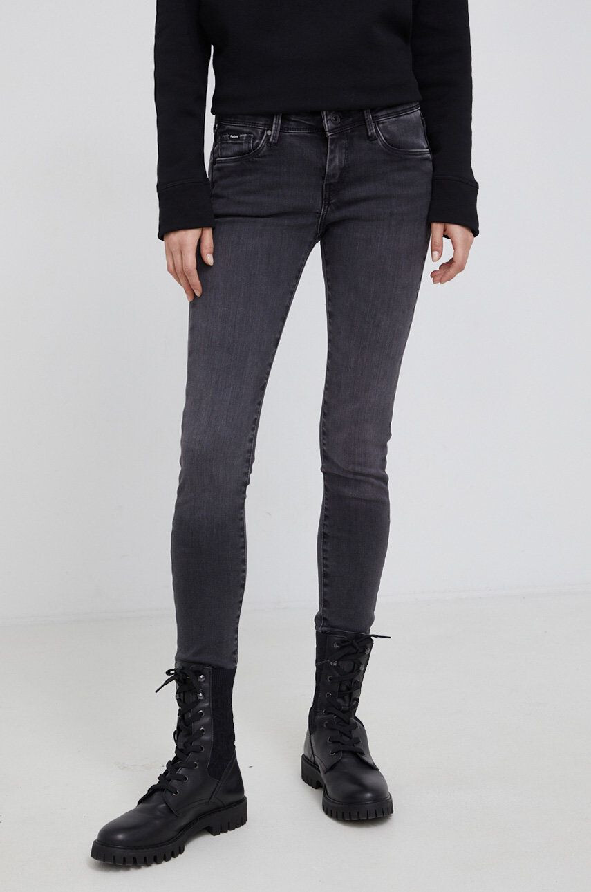 Pepe Jeans jeansi Lola femei culoarea albastru marin - Pled.ro