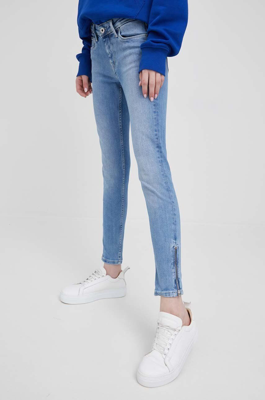 Pepe Jeans jeansi Lola Zip - Pled.ro