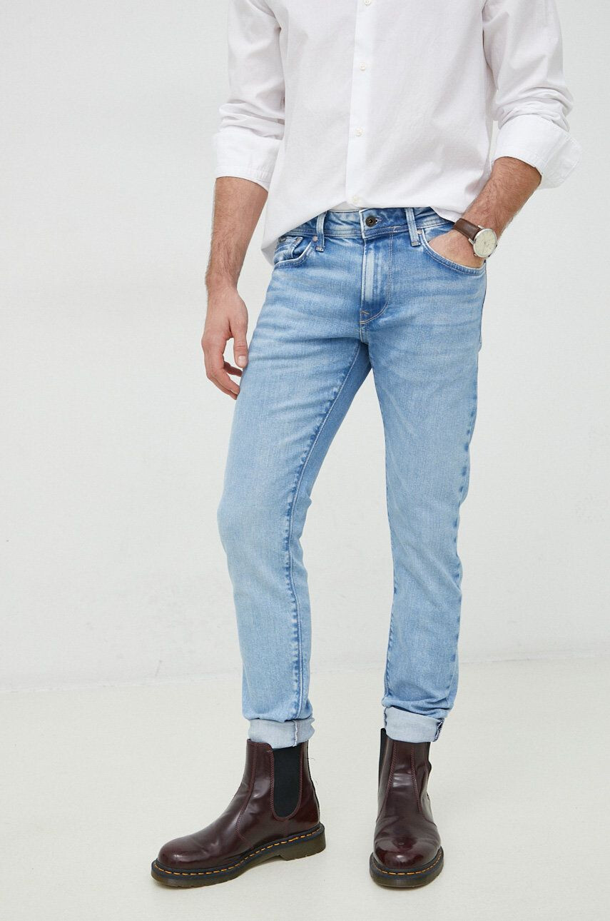 Pepe Jeans jeansi STANLEY barbati culoarea albastru marin - Pled.ro