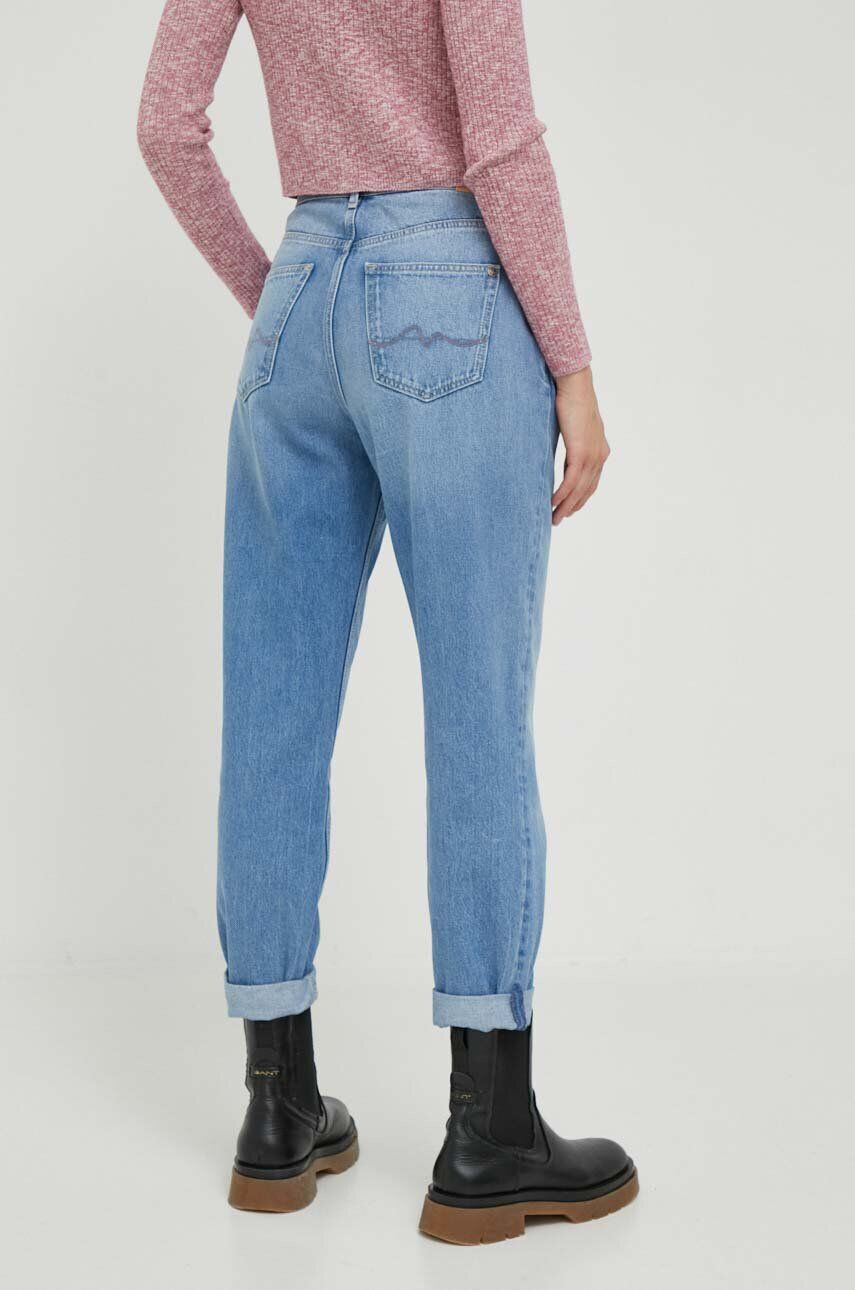 Pepe Jeans jeansi Violet femei high waist - Pled.ro