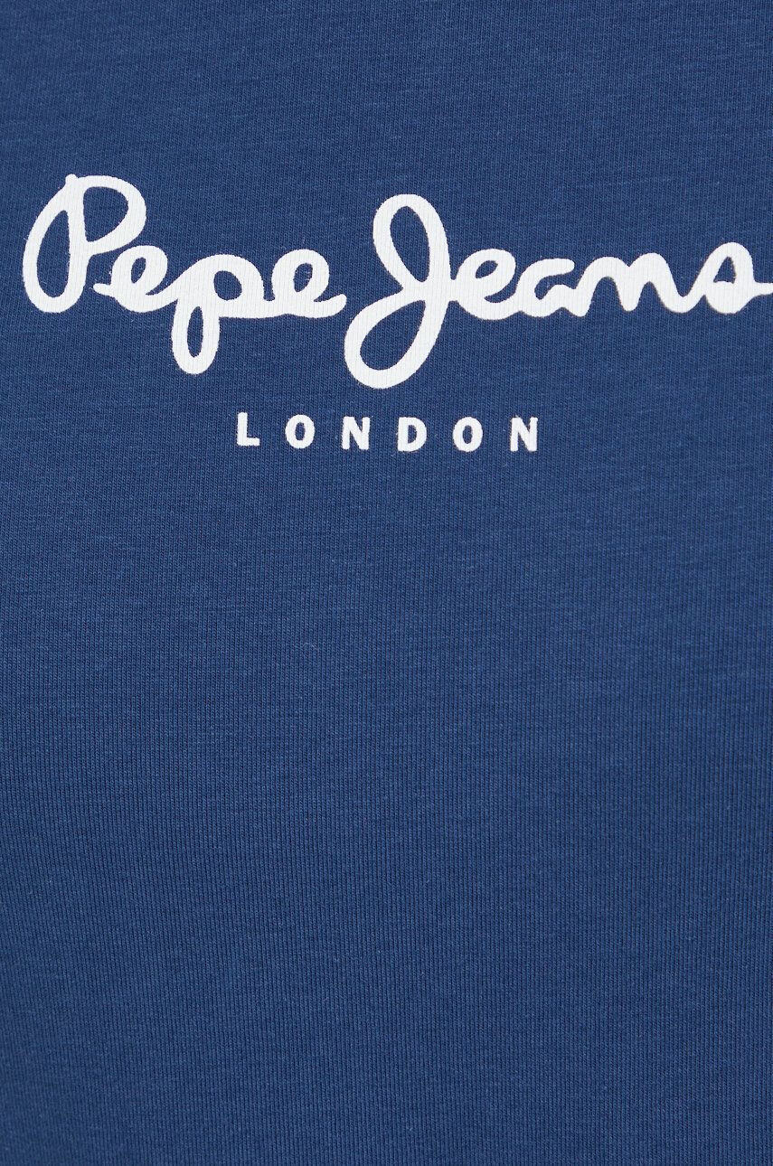 Pepe Jeans longsleeve femei culoarea albastru marin - Pled.ro