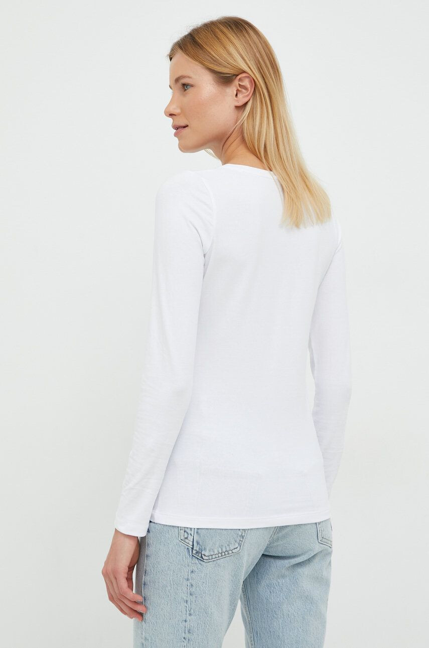 Pepe Jeans longsleeve femei culoarea alb - Pled.ro