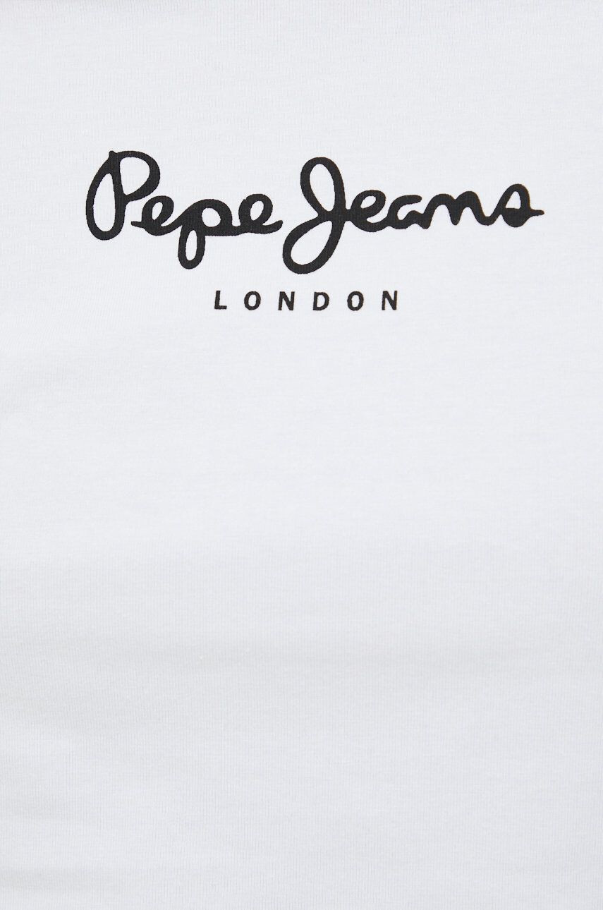 Pepe Jeans longsleeve femei culoarea alb - Pled.ro