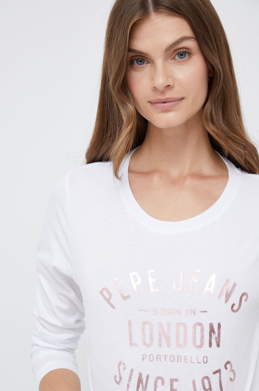 Pepe Jeans longsleeve din bumbac - Pled.ro