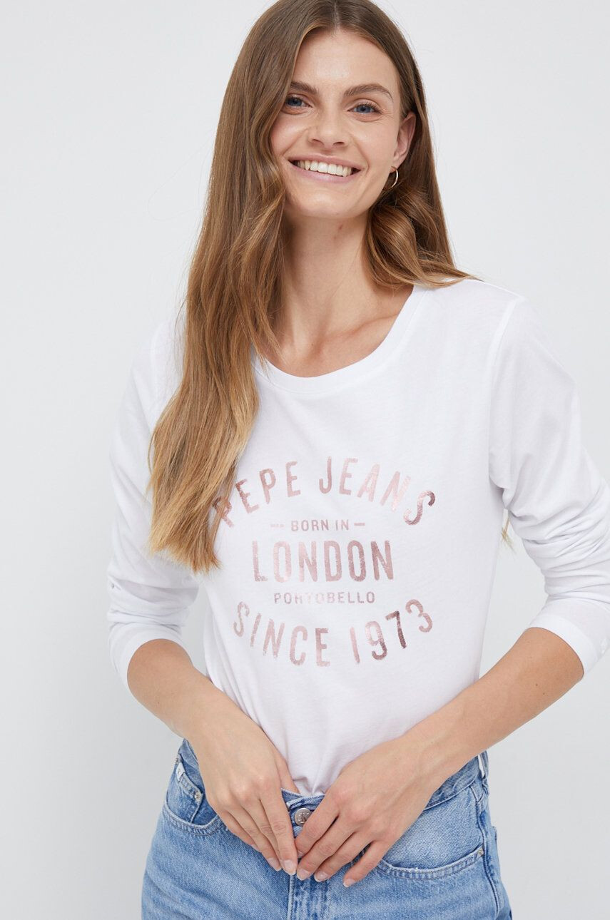 Pepe Jeans longsleeve din bumbac - Pled.ro