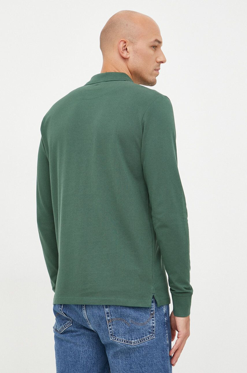 Pepe Jeans longsleeve din bumbac culoarea verde neted - Pled.ro