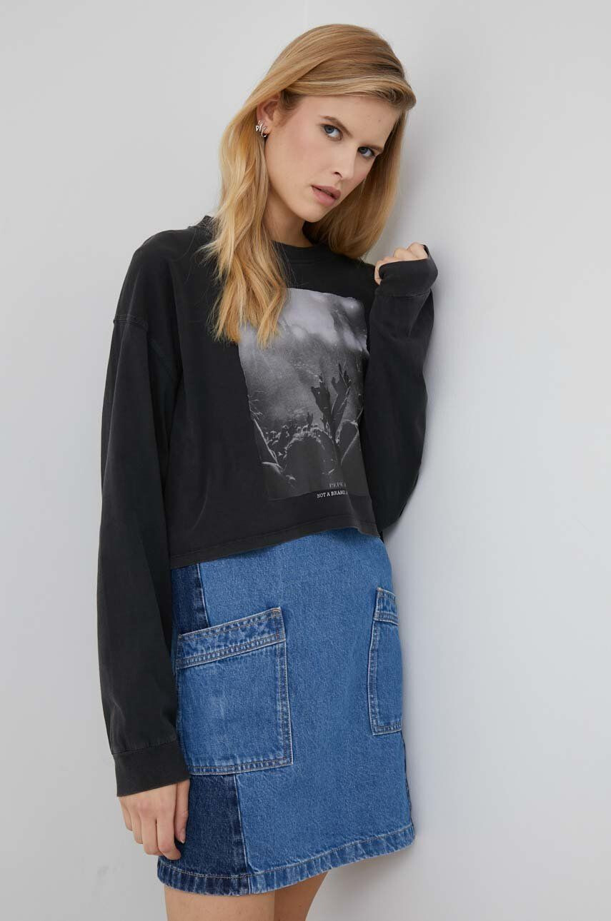 Pepe Jeans longsleeve din bumbac Rita - Pled.ro