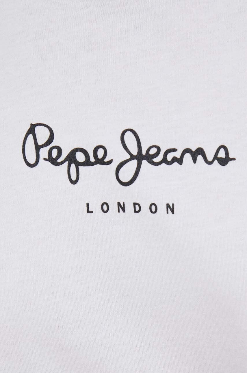 Pepe Jeans longsleeve din bumbac Wendys culoarea alb - Pled.ro