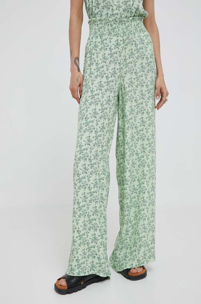 Pepe Jeans pantaloni femei culoarea verde drept high waist - Pled.ro