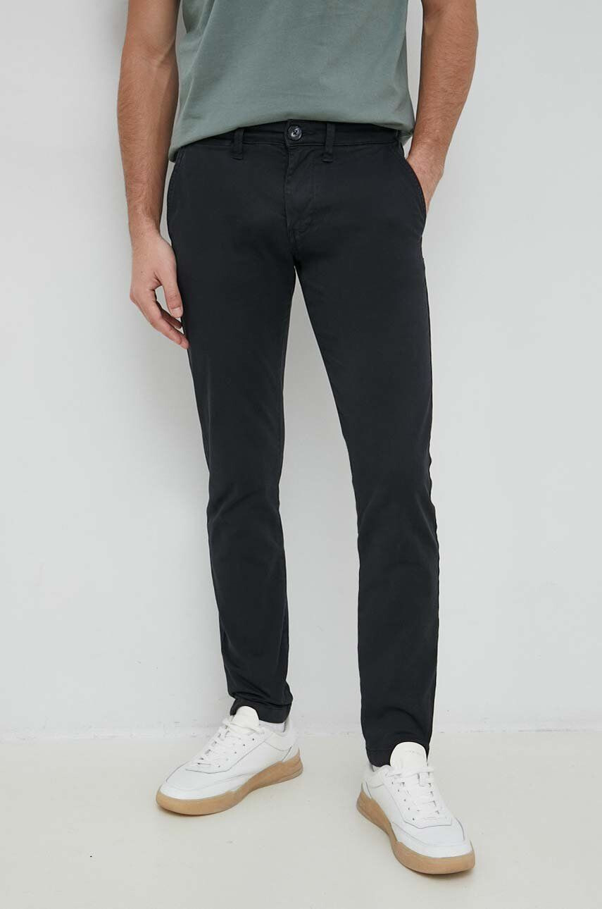 Pepe Jeans pantaloni Charly barbati culoarea negru mulata - Pled.ro