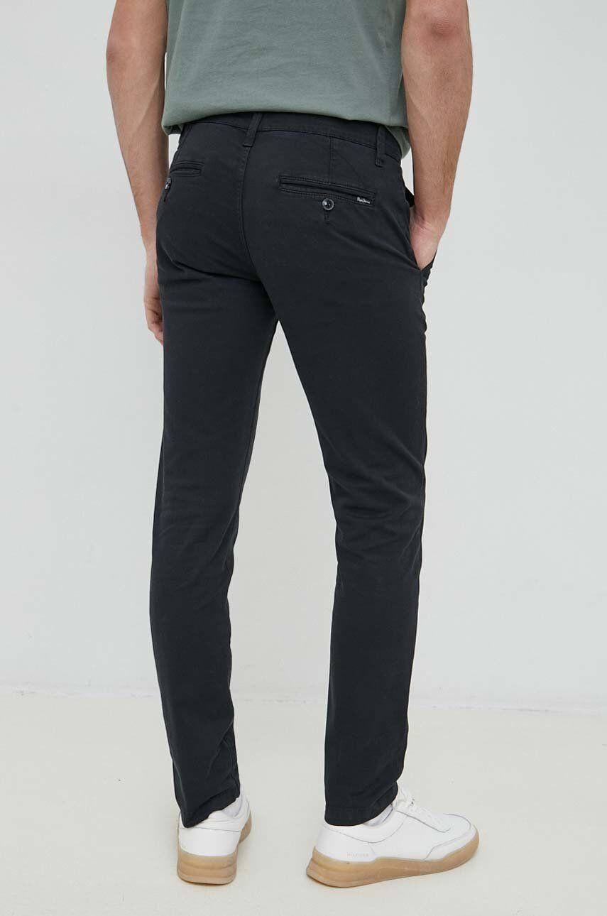 Pepe Jeans pantaloni Charly barbati culoarea negru mulata - Pled.ro