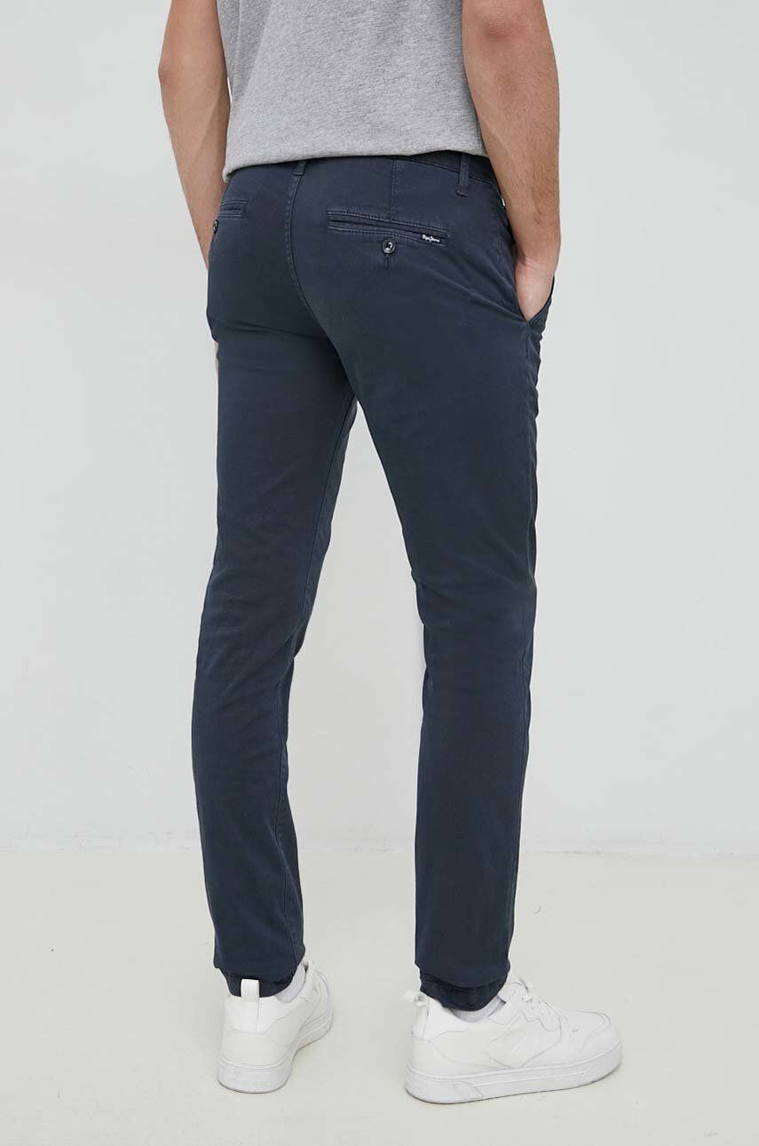 Pepe Jeans pantaloni Charly barbati culoarea albastru marin mulata - Pled.ro