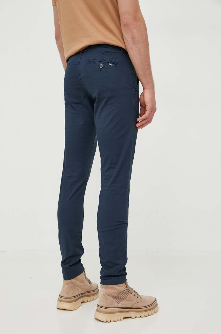 Pepe Jeans pantaloni Charly barbati culoarea albastru marin mulata - Pled.ro