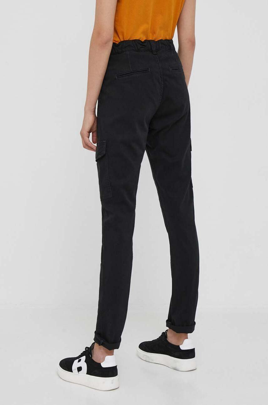 Pepe Jeans pantaloni Cruise femei culoarea negru mulata high waist - Pled.ro