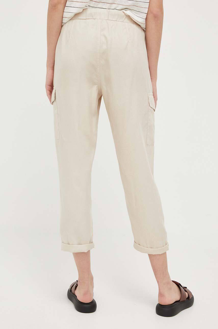 Pepe Jeans pantaloni JYNX femei culoarea bej fason cargo medium waist - Pled.ro