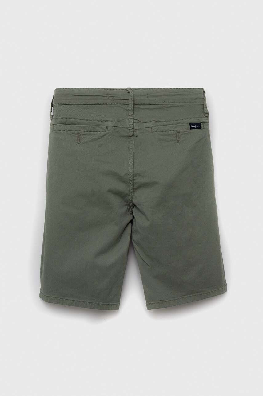 Pepe Jeans pantaloni scurti copii culoarea verde talie reglabila - Pled.ro