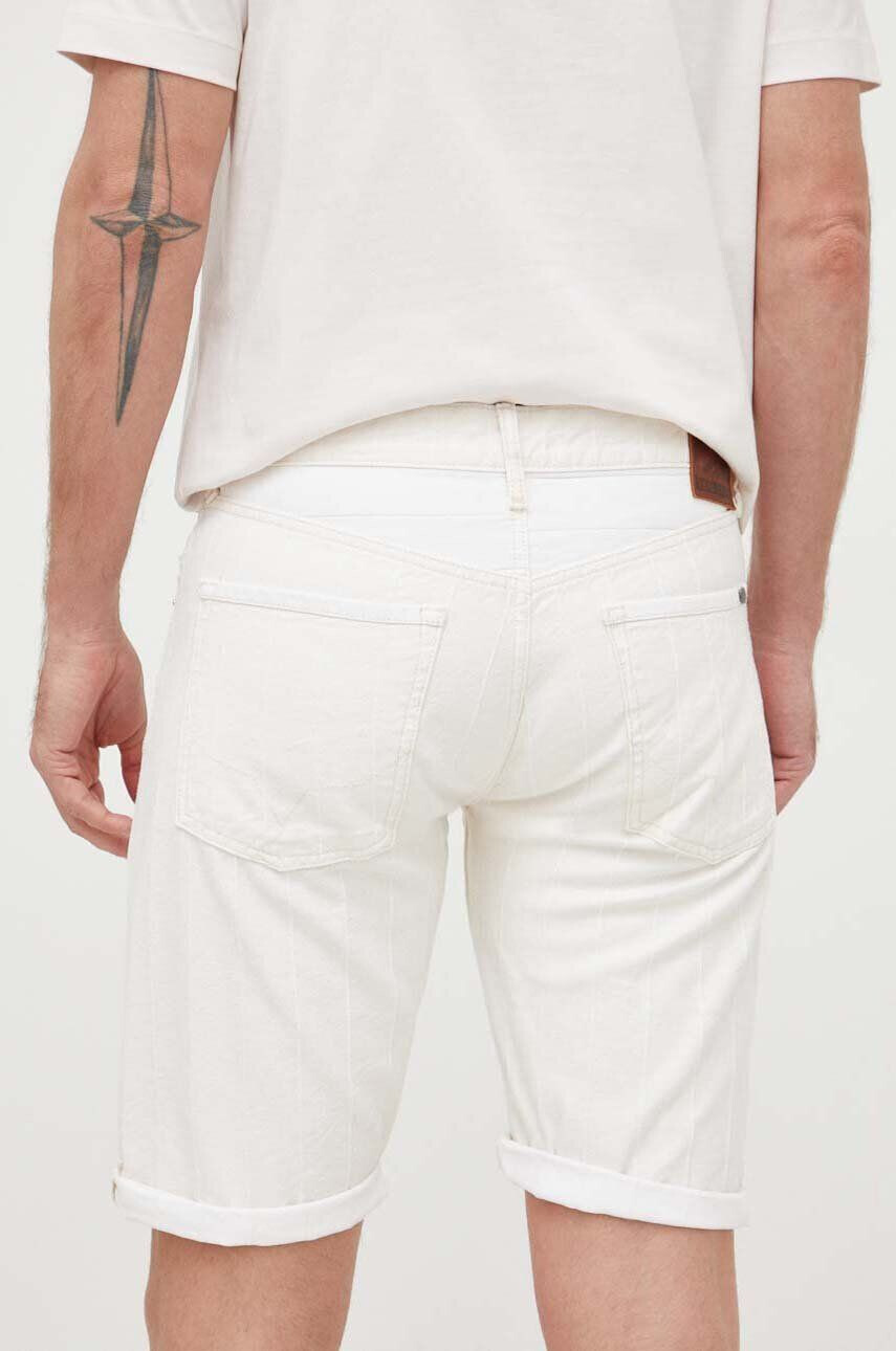 Pepe Jeans pantaloni scurti din bumbac Callen culoarea bej - Pled.ro