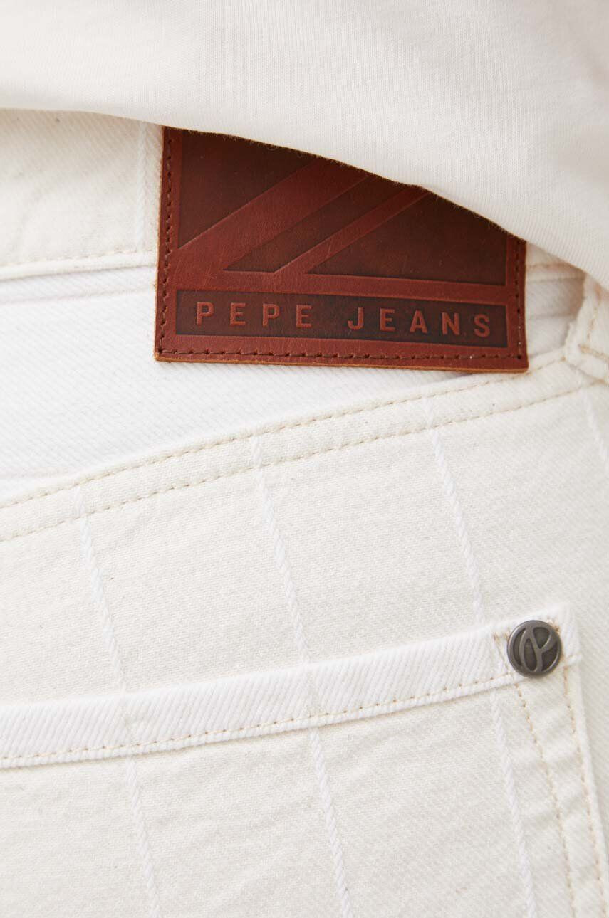 Pepe Jeans pantaloni scurti din bumbac Callen culoarea bej - Pled.ro