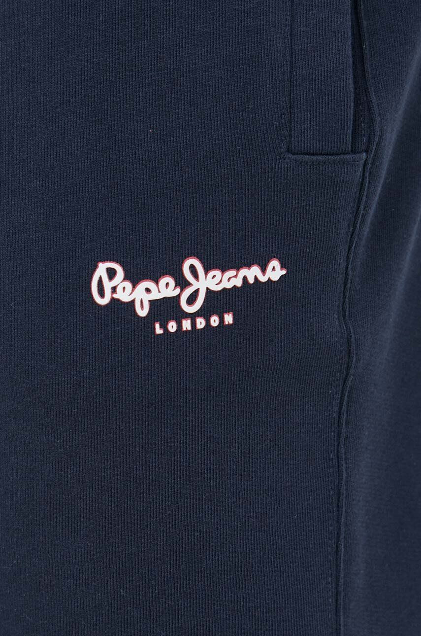 Pepe Jeans pantaloni scurti din bumbac Edward culoarea albastru marin - Pled.ro