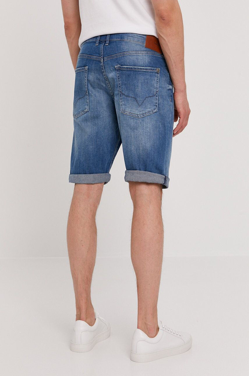 Pepe Jeans pantaloni scurti jeans Callen barbati culoarea portocaliu - Pled.ro