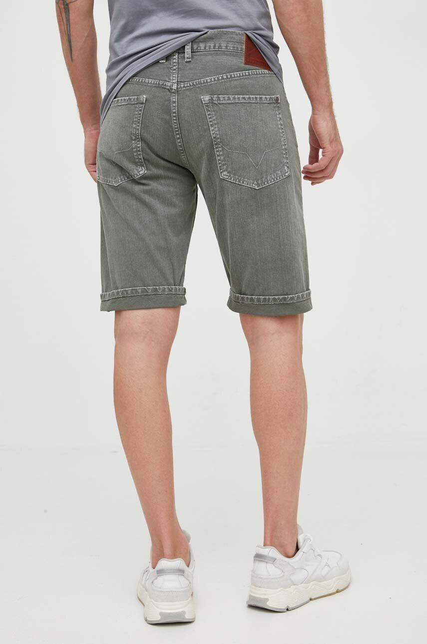 Pepe Jeans pantaloni scurti jeans Callen barbati culoarea verde - Pled.ro