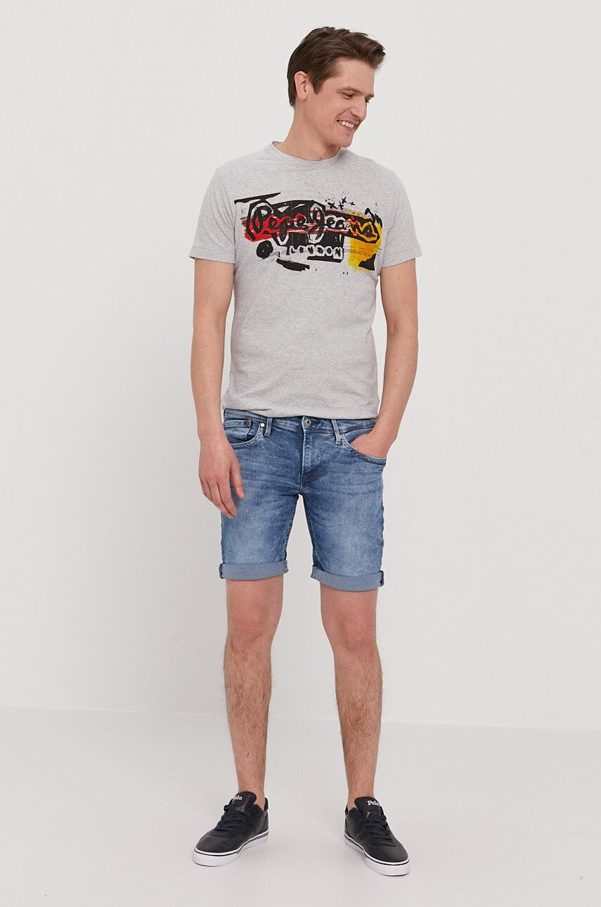 Pepe Jeans pantaloni scurti jeans Hatch barbati - Pled.ro